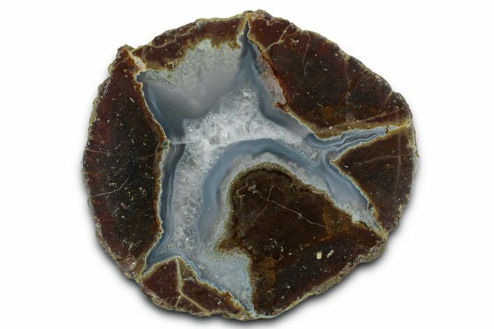 Colorful Polished Thunderegg Half - Nevada #337755